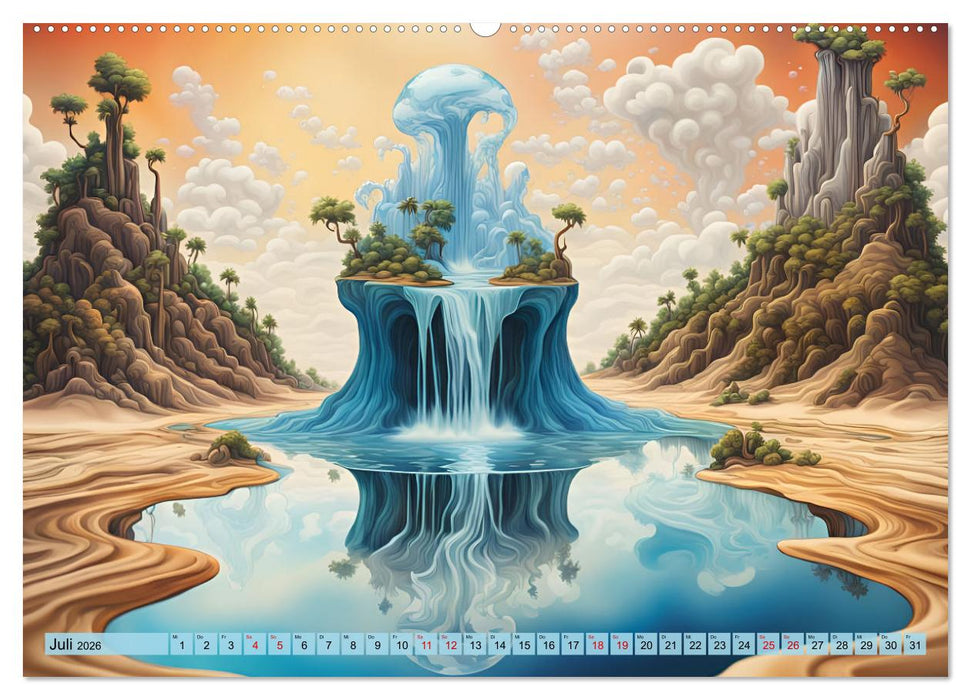 Magie der Natur - Wasserfälle (CALVENDO Premium Wandkalender 2026)