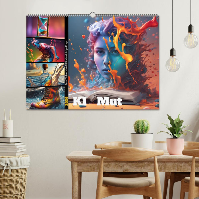 KI Mut - Trau Dich und stell Dir die richtige Frage (CALVENDO Wandkalender 2026)
