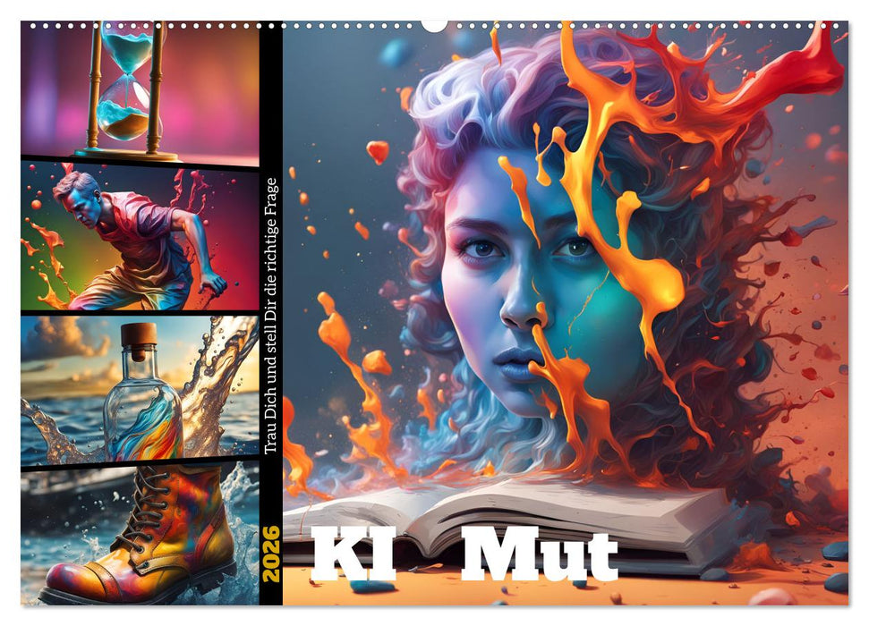 KI Mut - Trau Dich und stell Dir die richtige Frage (CALVENDO Wandkalender 2026)