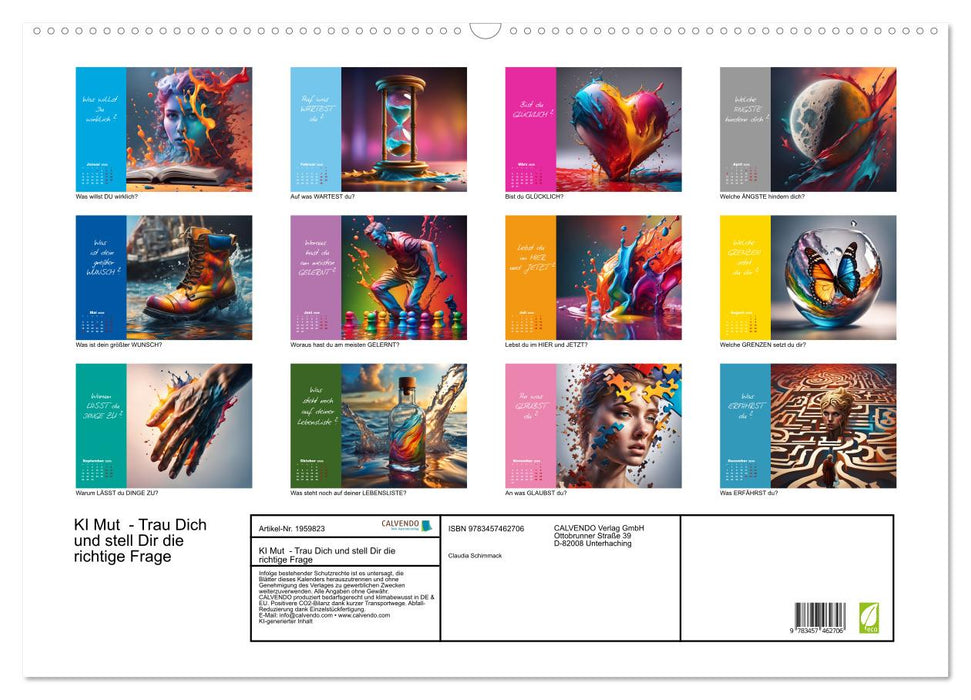 KI Mut - Trau Dich und stell Dir die richtige Frage (CALVENDO Wandkalender 2026)