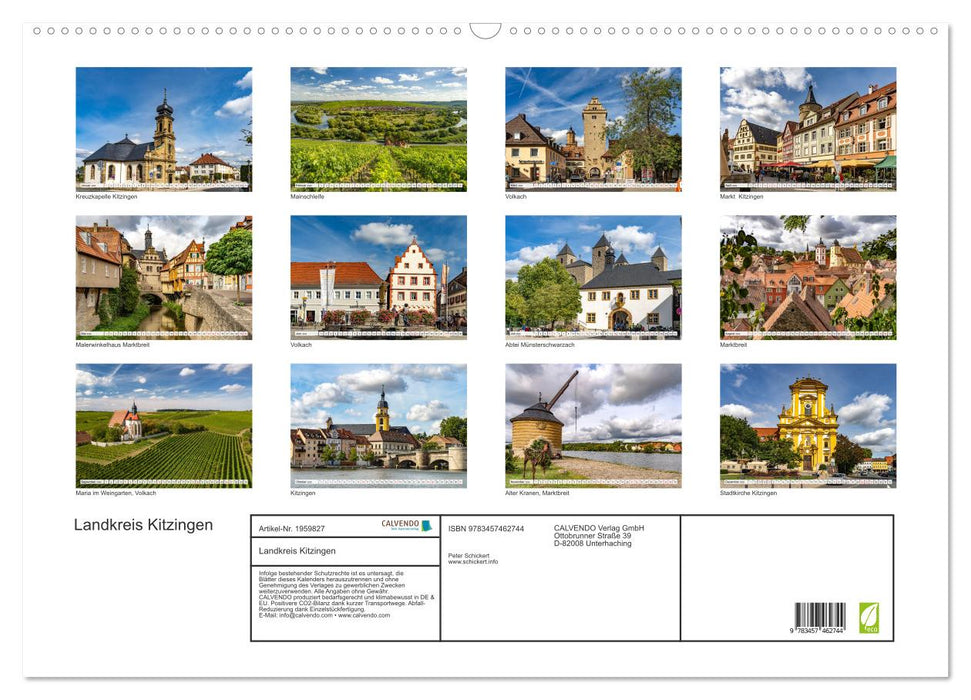 Landkreis Kitzingen (CALVENDO Wandkalender 2026)