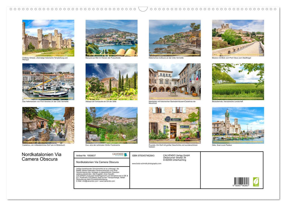 Nordkatalonien Via Camera Obscura (CALVENDO Wandkalender 2026)