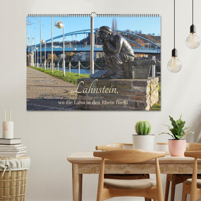 Lahnstein, wo die Lahn in den Rhein fließt (CALVENDO Wandkalender 2026)