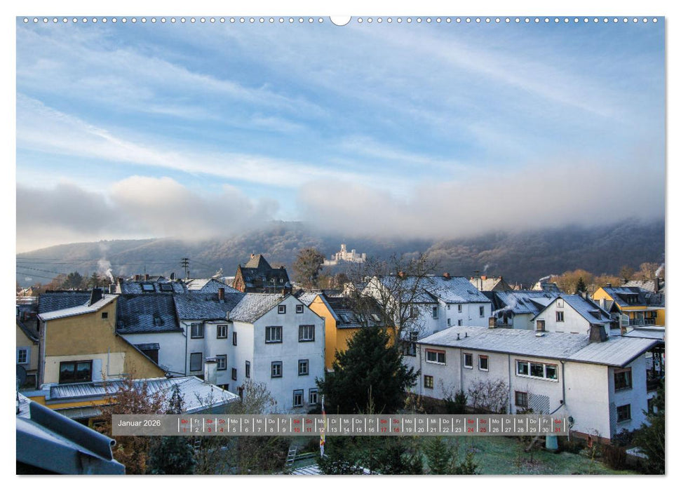 Lahnstein, wo die Lahn in den Rhein fließt (CALVENDO Wandkalender 2026)