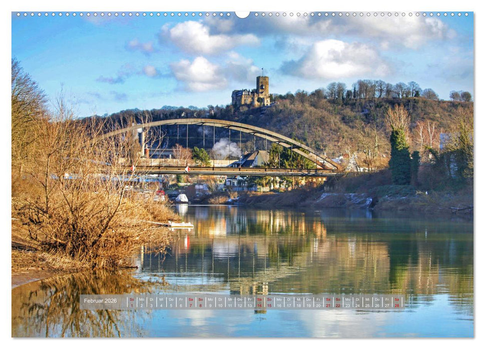 Lahnstein, wo die Lahn in den Rhein fließt (CALVENDO Wandkalender 2026)