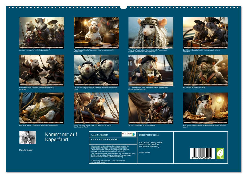 Kommt mit auf Kaperfahrt (CALVENDO Premium Wandkalender 2026)