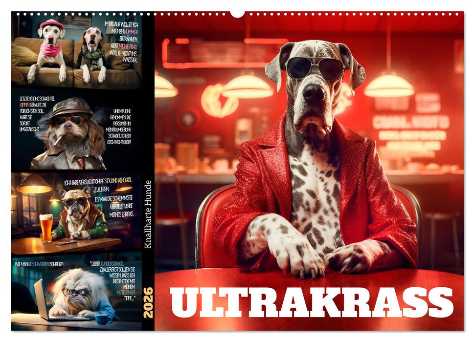 ULTRAKRASS Knallharte Hunde (CALVENDO Wandkalender 2026)