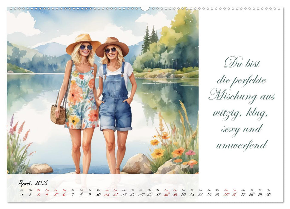 Beste Freundinnen (CALVENDO Premium Wandkalender 2026)