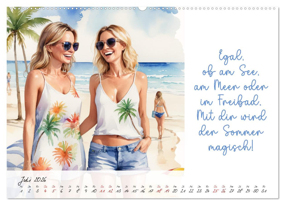 Beste Freundinnen (CALVENDO Premium Wandkalender 2026)