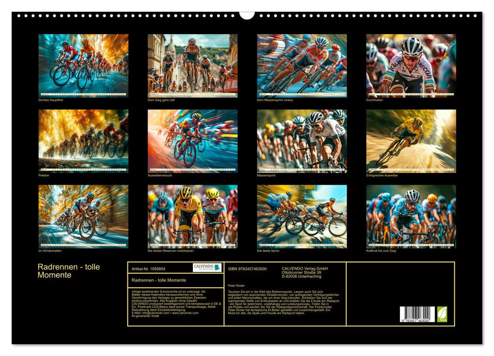 Radrennen - tolle Momente (CALVENDO Wandkalender 2026)