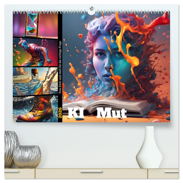 KI Mut - Trau Dich und stell Dir die richtige Frage (CALVENDO Premium Wandkalender 2026)