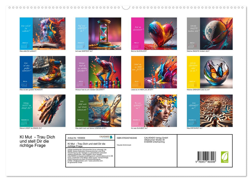 KI Mut - Trau Dich und stell Dir die richtige Frage (CALVENDO Premium Wandkalender 2026)