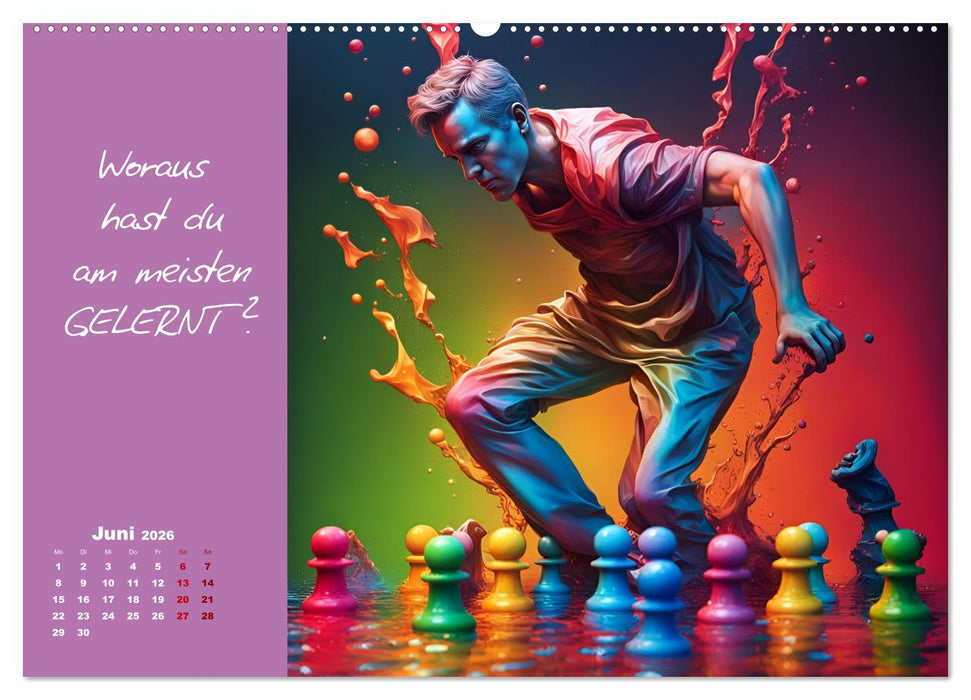 KI Mut - Trau Dich und stell Dir die richtige Frage (CALVENDO Premium Wandkalender 2026)