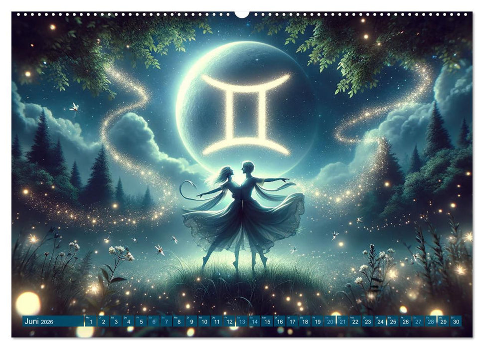 Kosmische Sinfonie: Der Tanz der Sternzeichen (CALVENDO Wandkalender 2026)