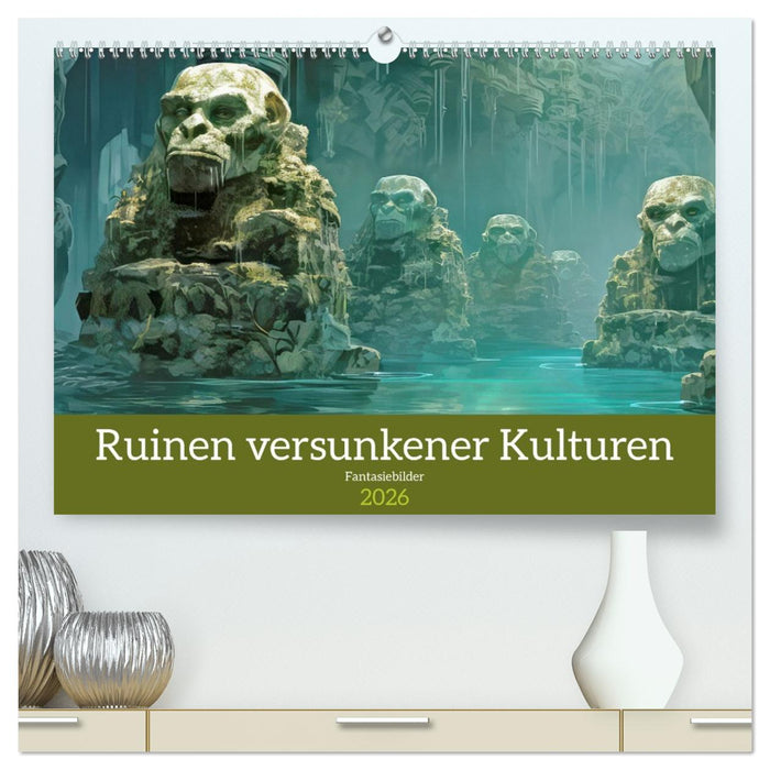 Ruinen versunkener Kulturen - Fantasiebilder (CALVENDO Premium Wandkalender 2026)