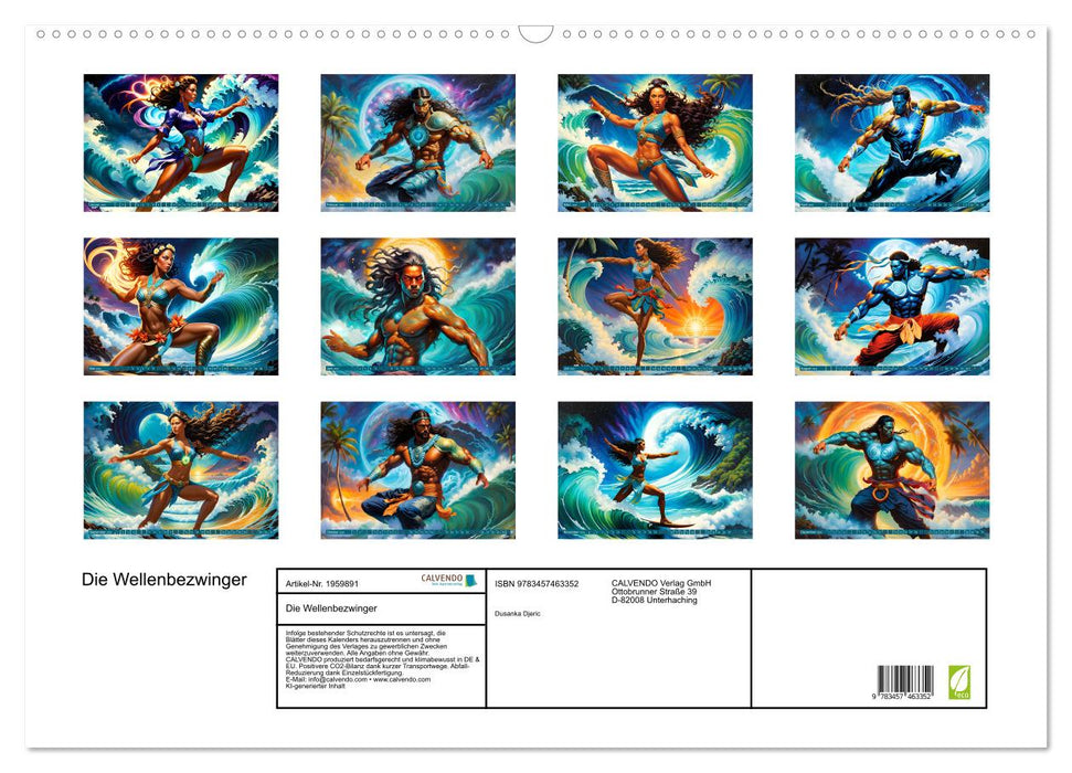 Die Wellenbezwinger (CALVENDO Wandkalender 2026)