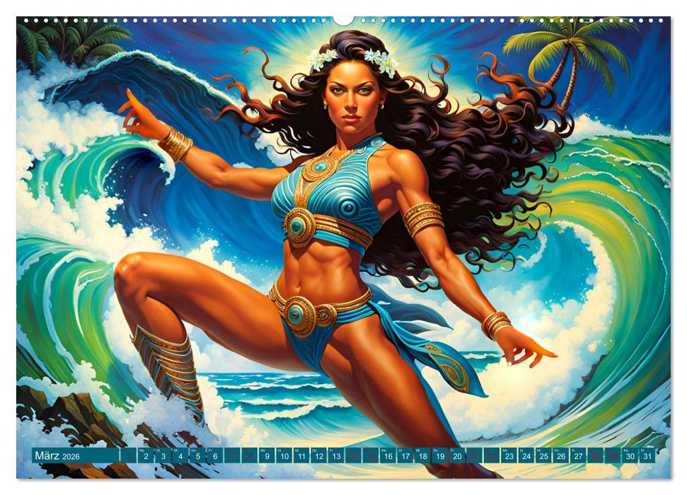 Die Wellenbezwinger (CALVENDO Wandkalender 2026)