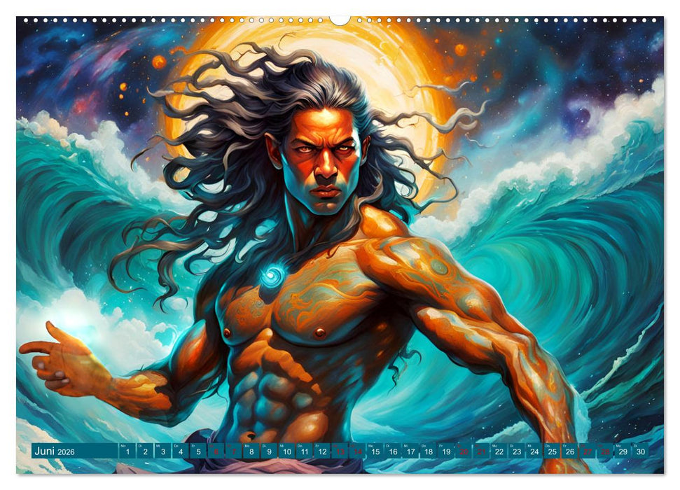 Die Wellenbezwinger (CALVENDO Wandkalender 2026)