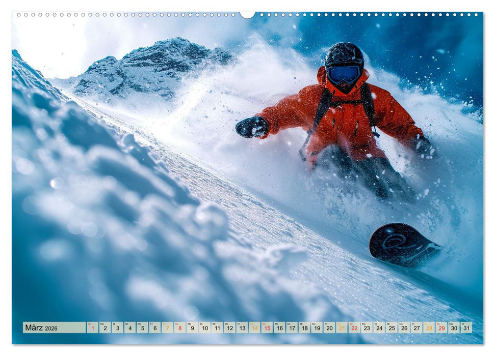 Snowboarden - tolle Momente (CALVENDO Wandkalender 2026)