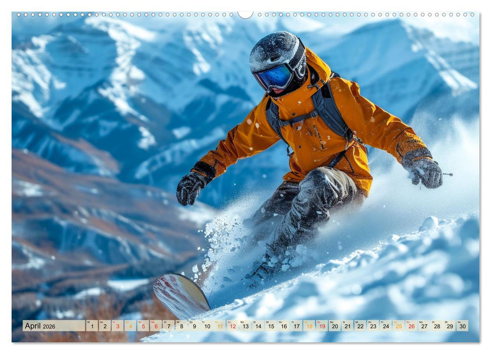 Snowboarden - tolle Momente (CALVENDO Wandkalender 2026)