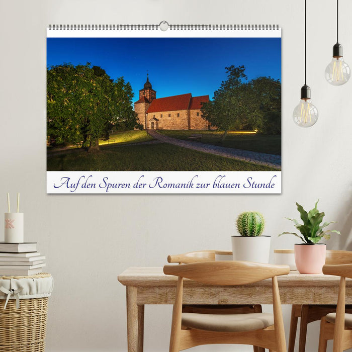Auf den Spuren der Romanik zur blauen Stunde (CALVENDO Wandkalender 2026)