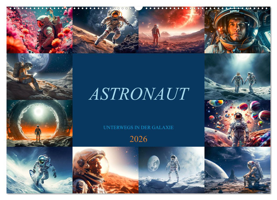 Astronaut - Unterwegs in der Galaxie (CALVENDO Wandkalender 2026)