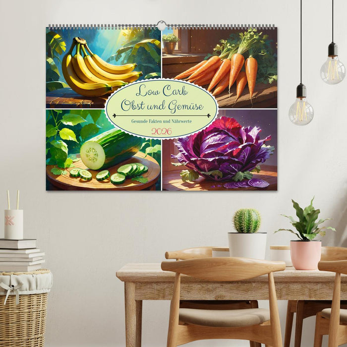 Low Carb Obst und Gemüse (CALVENDO Wandkalender 2026)