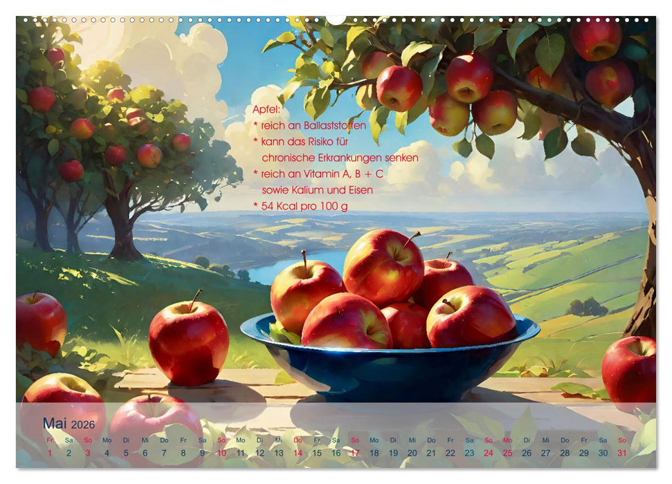 Low Carb Obst und Gemüse (CALVENDO Wandkalender 2026)