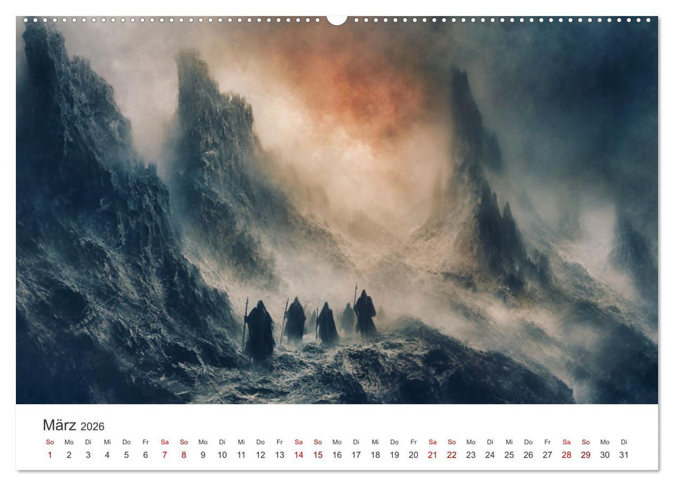 Das Reich der flüsternden Schatten (CALVENDO Premium Wandkalender 2026)