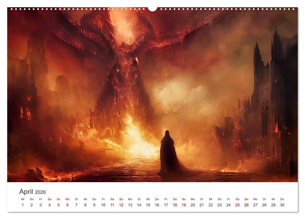 Das Reich der flüsternden Schatten (CALVENDO Premium Wandkalender 2026)