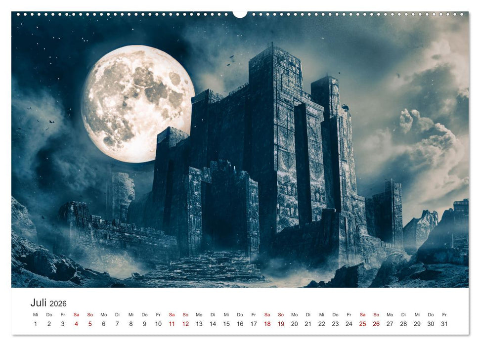 Das Reich der flüsternden Schatten (CALVENDO Premium Wandkalender 2026)