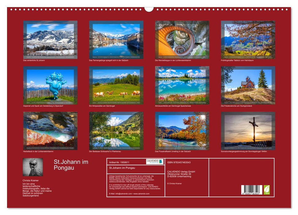 St.Johann im Pongau (CALVENDO Wandkalender 2026)
