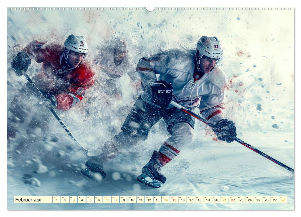 Eishockey - tolle Momente (CALVENDO Wandkalender 2026)
