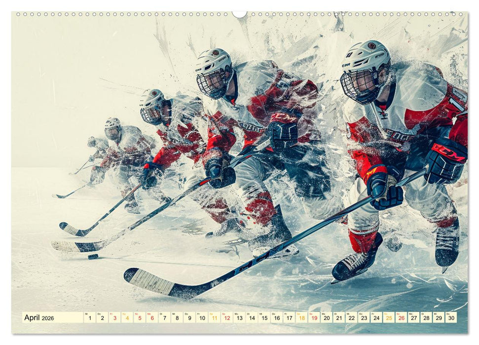 Eishockey - tolle Momente (CALVENDO Wandkalender 2026)