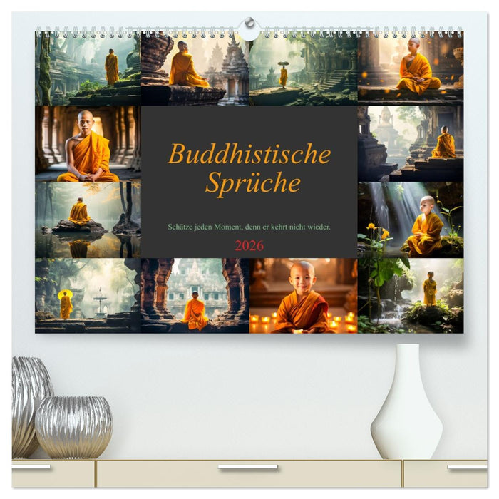 Buddhistische Sprüche (CALVENDO Premium Wandkalender 2026)