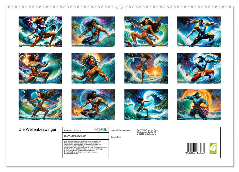 Die Wellenbezwinger (CALVENDO Premium Wandkalender 2026)
