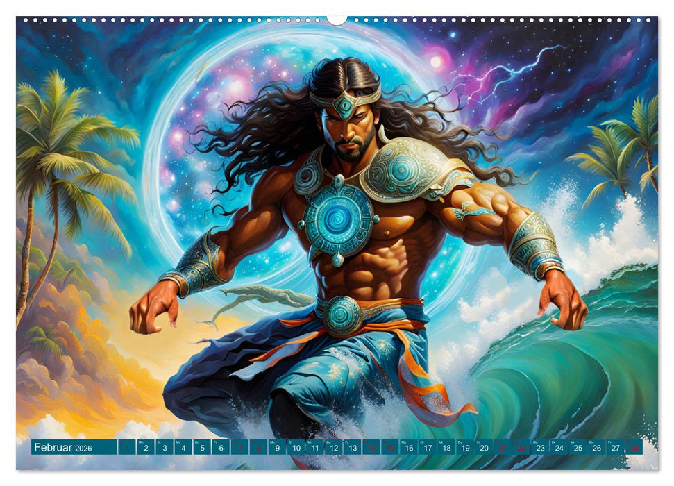 Die Wellenbezwinger (CALVENDO Premium Wandkalender 2026)