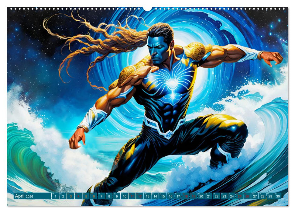 Die Wellenbezwinger (CALVENDO Premium Wandkalender 2026)