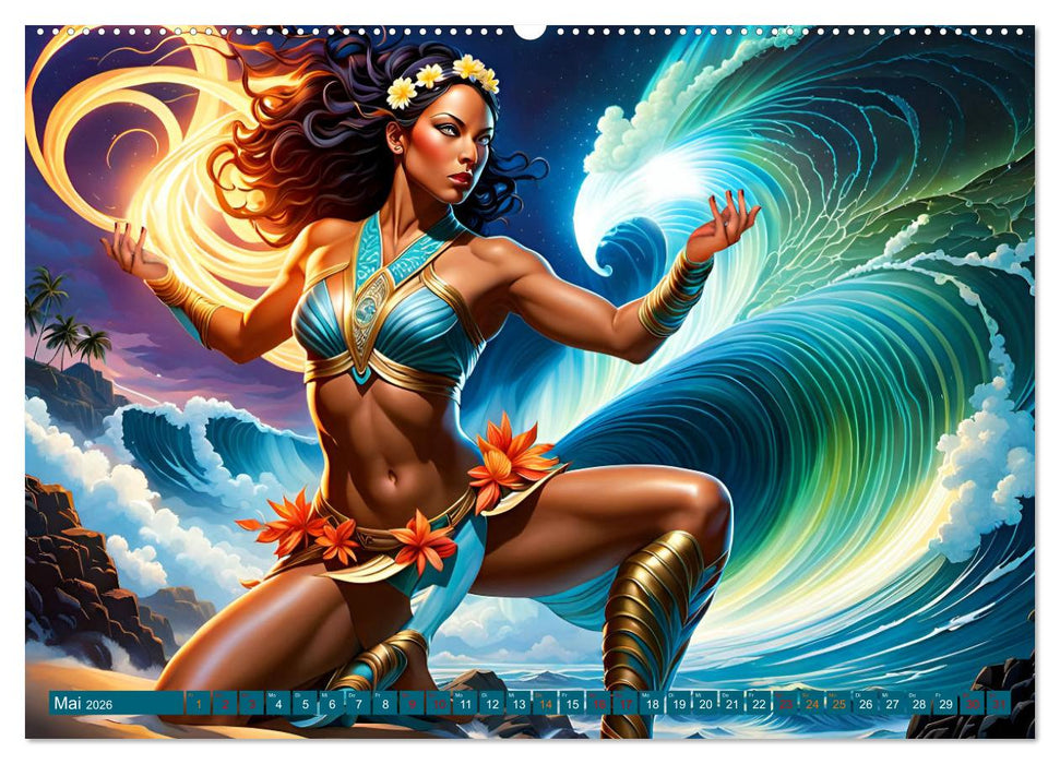 Die Wellenbezwinger (CALVENDO Premium Wandkalender 2026)