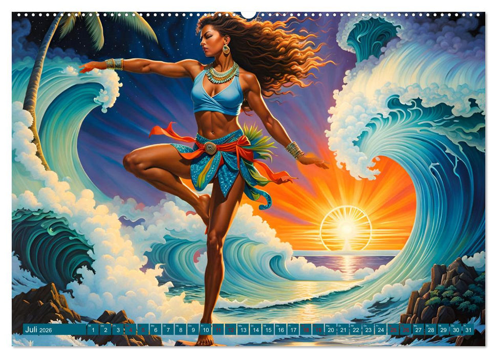 Die Wellenbezwinger (CALVENDO Premium Wandkalender 2026)
