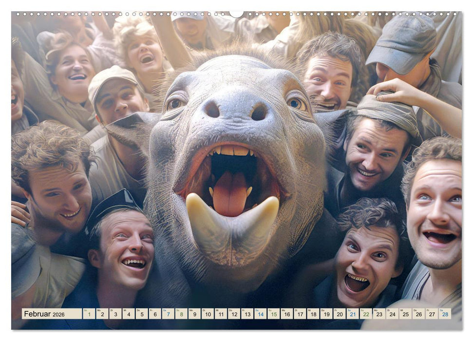 Gutmütige Giganten – Humorbilder (CALVENDO Wandkalender 2026)