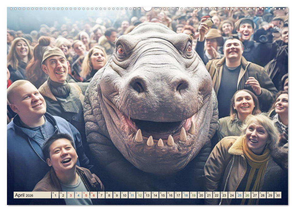 Gutmütige Giganten – Humorbilder (CALVENDO Wandkalender 2026)