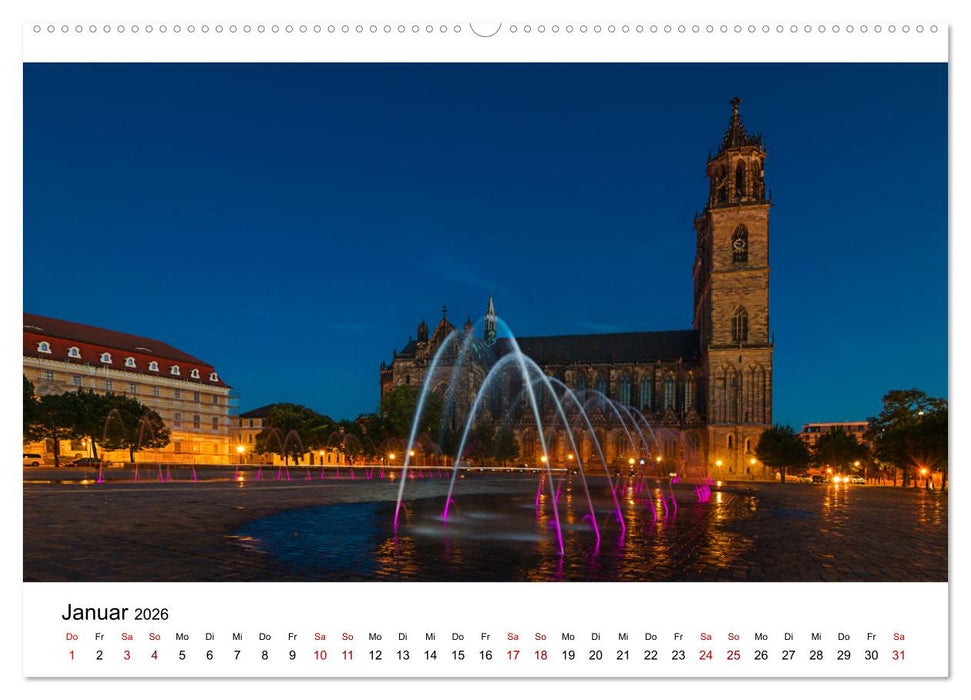 Auf den Spuren der Romanik zur blauen Stunde (CALVENDO Premium Wandkalender 2026)
