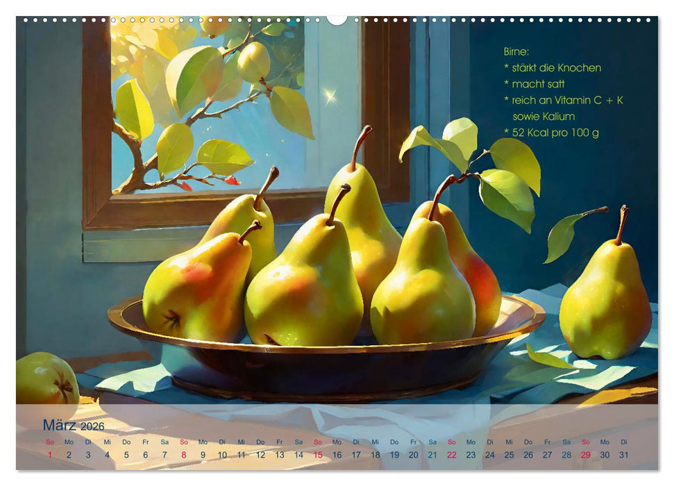 Low Carb Obst und Gemüse (CALVENDO Premium Wandkalender 2026)