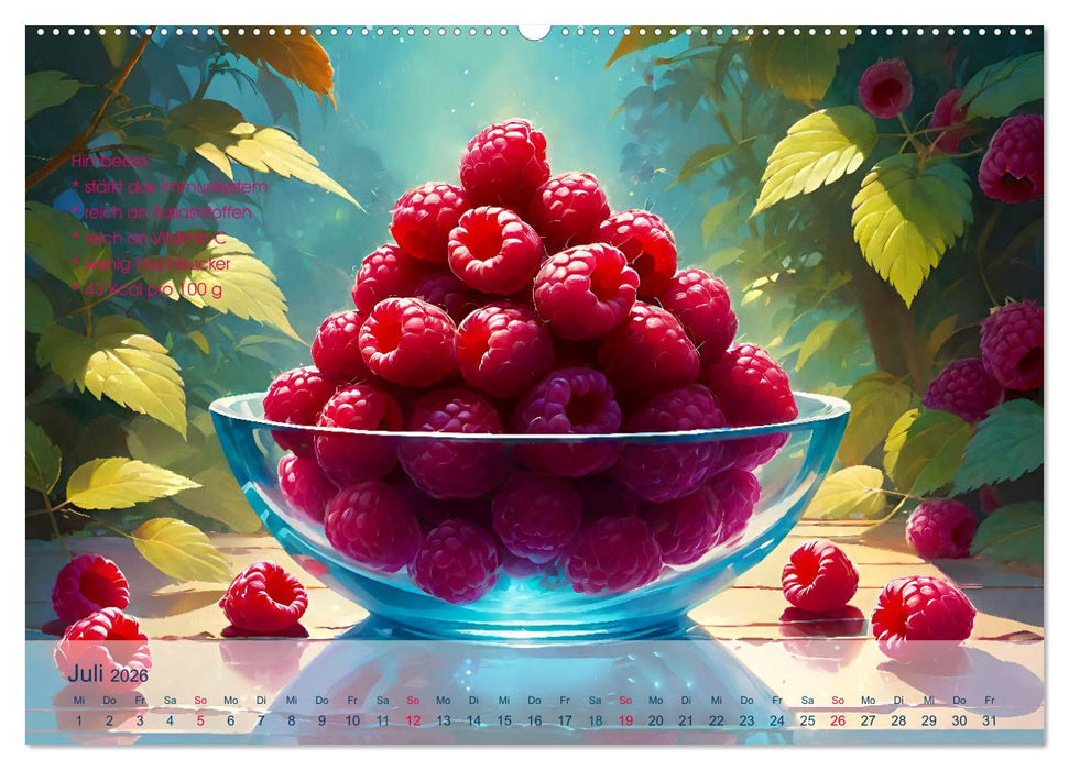 Low Carb Obst und Gemüse (CALVENDO Premium Wandkalender 2026)