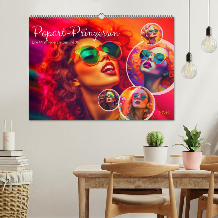 Popart Prinzessin (CALVENDO Wandkalender 2026)