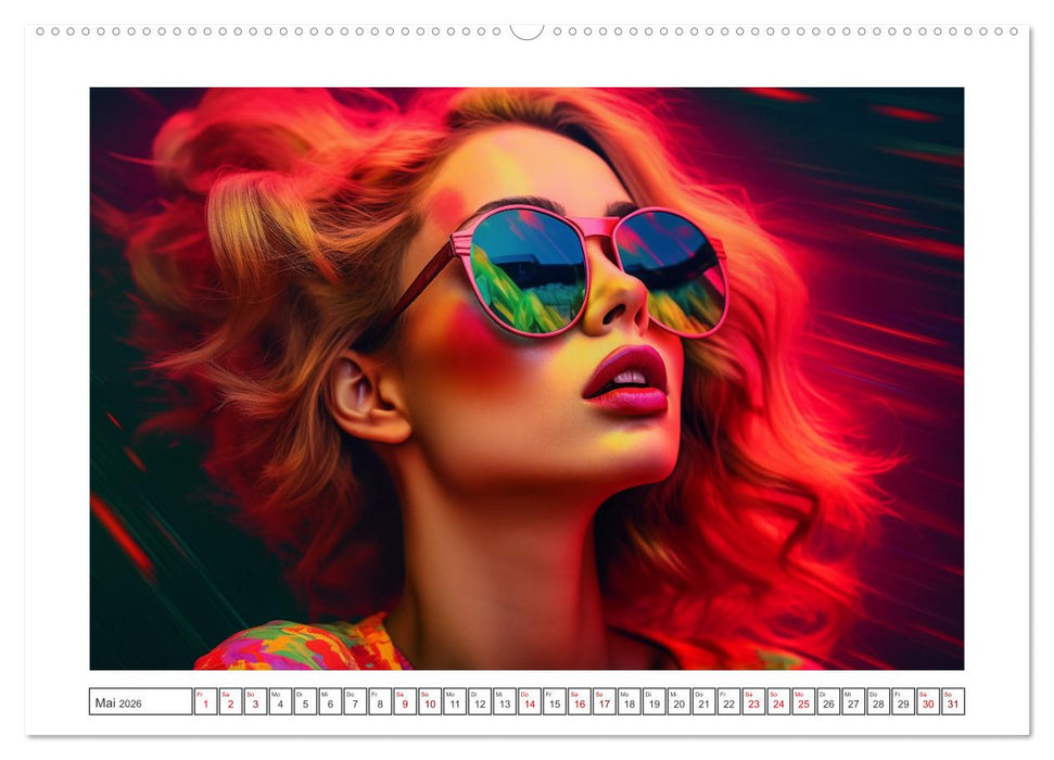 Popart Prinzessin (CALVENDO Wandkalender 2026)