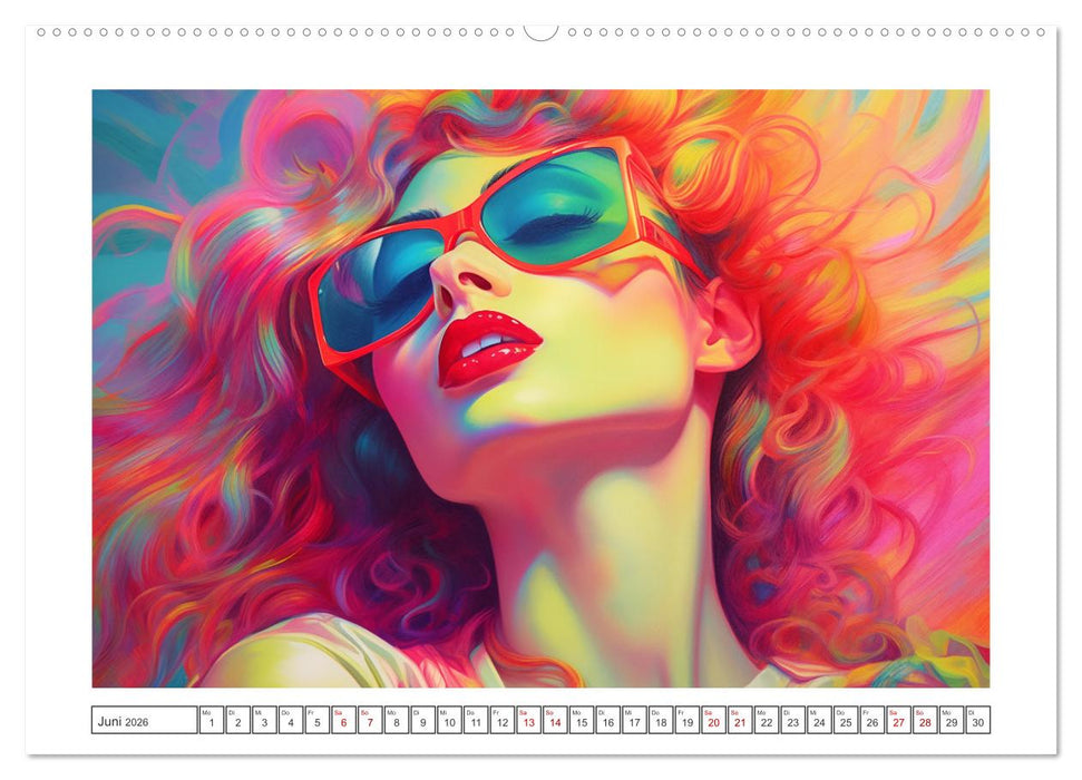 Popart Prinzessin (CALVENDO Wandkalender 2026)