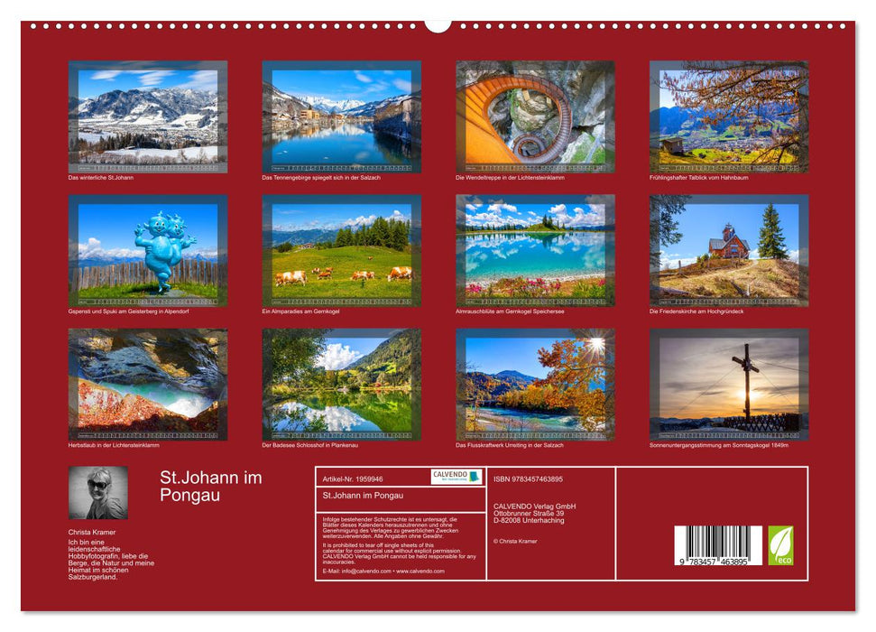 St.Johann im Pongau (CALVENDO Premium Wandkalender 2026)