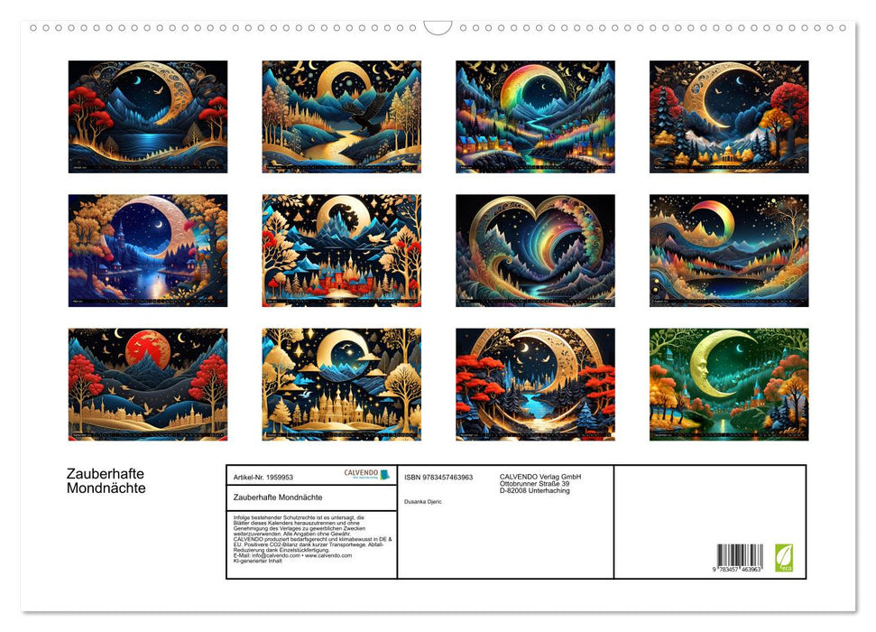Zauberhafte Mondnächte (CALVENDO Wandkalender 2026)